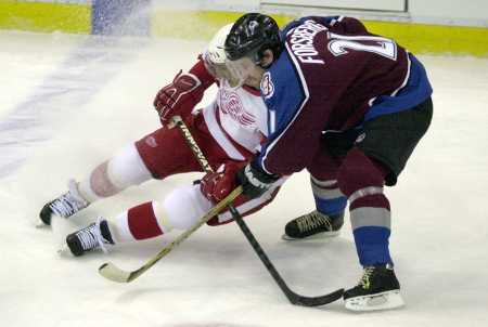 Peter Forsberg is 
            well rested after missing the entire regular season.