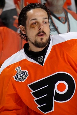 Danny Briere was the top point producer, but he was ignored by all poolies.