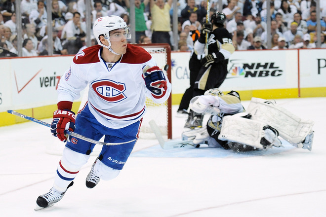 Michael Richards might not quite be the Pocket Rocket, but he is gunning for the Habs' and NHL playoff goal records.