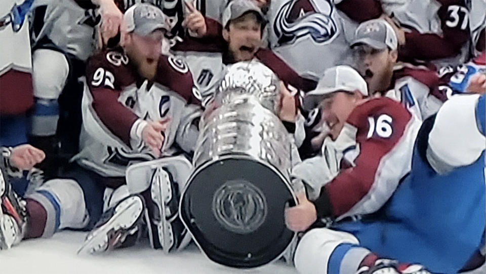 Colorado set the record for fastest to damage the Cup after winning it.